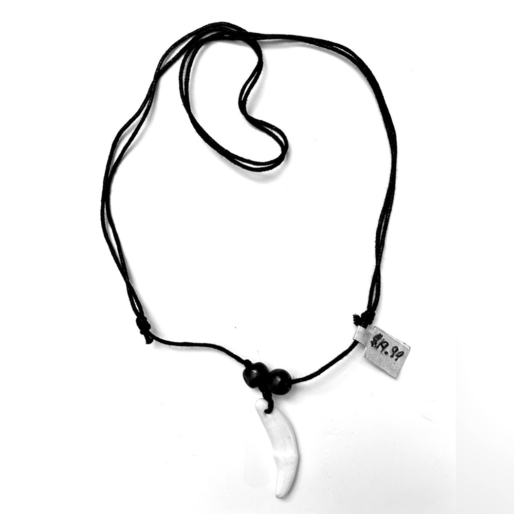 Unisex Wolf Tooth Adjustable Necklace
